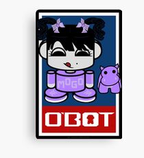 Mogo Yo & Crumple O'BABYBOT Toy Robot 2.0 Canvas Print