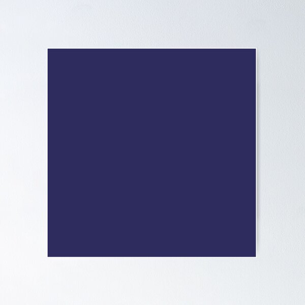 Aperçu de l'œuvre INDIGO - Arc-en-ciel - Chakra du troisième œil - Couleur Indigo simple et unie créée et vendue par thehappysage.