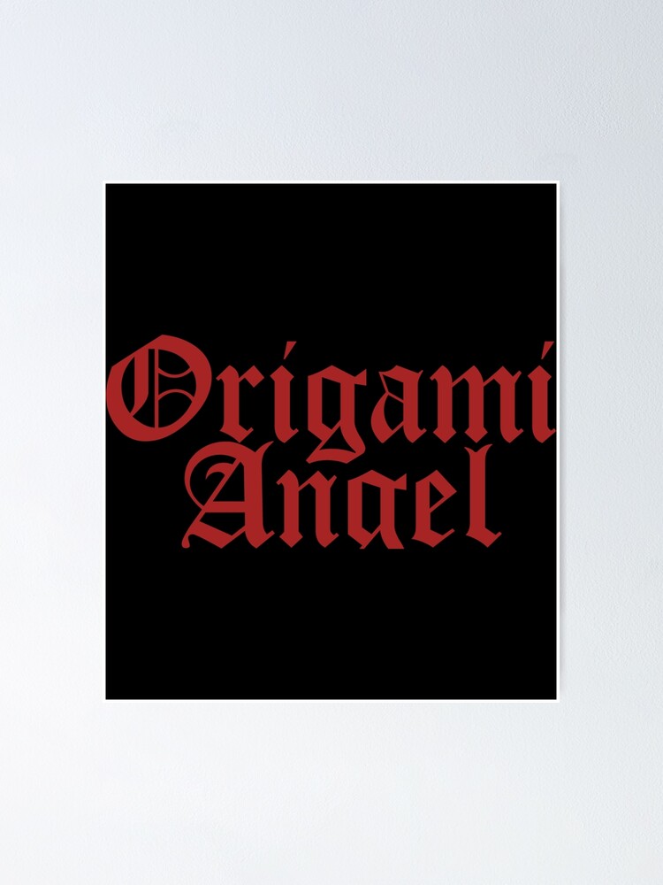 "Origami Angel Band Logo Sticker" Poster for Sale by andisnk Redbubble