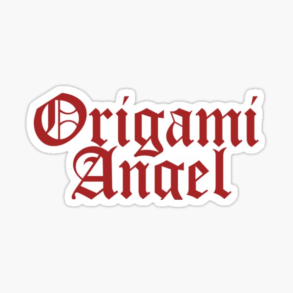 "Origami Angel Band Logo Sticker" Sticker for Sale by andisnk Redbubble