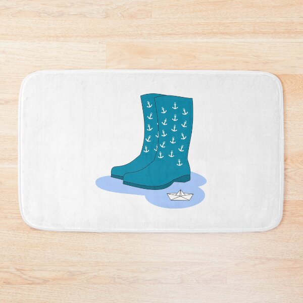 Item preview, Rainy day, paper boat, rainy boots designed and sold by ZnDigitalPrints.