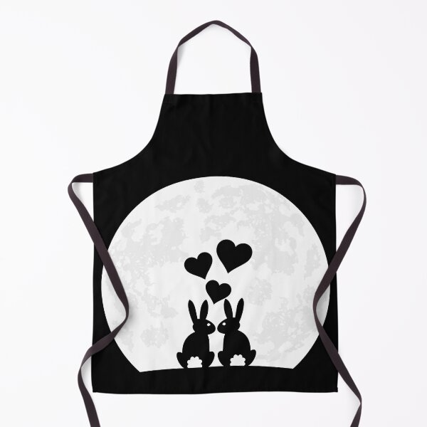 Item preview, Heart Rabbit Hare Ladies Moon Love Rabbits Motif designed and sold by DerNerd.