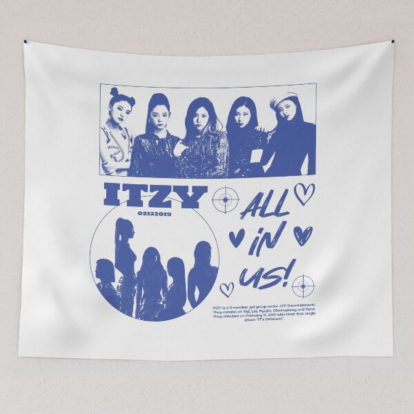 Item preview, ITZY All in Us slogan designed and sold by theFandomPrynt.