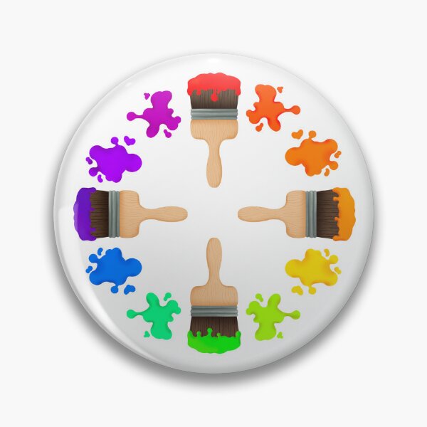 Item preview, Paintbrush Color Wheel designed and sold by allisonious.