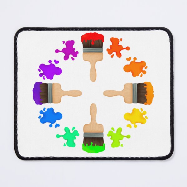 Item preview, Paintbrush Color Wheel designed and sold by allisonious.