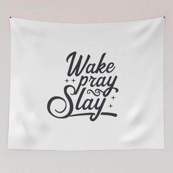 Aperçu de l'œuvre Wake Pray Slay créée et vendue par EcMermaid1972.