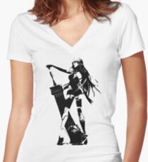 Weathered A2 Nier Automata Women's Fitted V-Neck T-Shirt