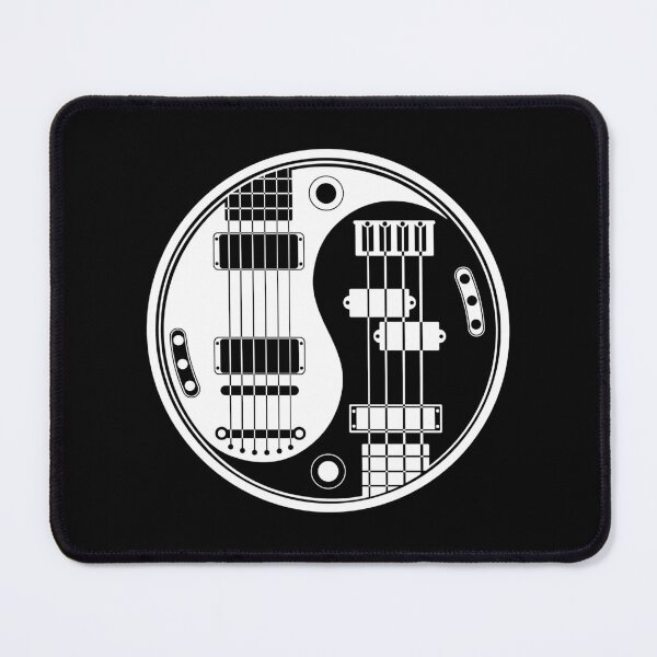Item preview, Black and White Guitar Bass Yin Yang designed and sold by JeffBartels.