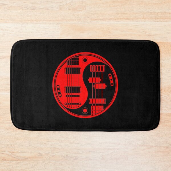 Item preview, Black and Red Guitar Bass Yin Yang designed and sold by JeffBartels.