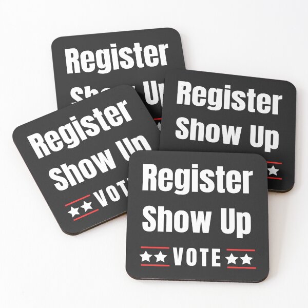 Item preview, Register Show Up Vote Blue Letters Special Design designed and sold by limos.