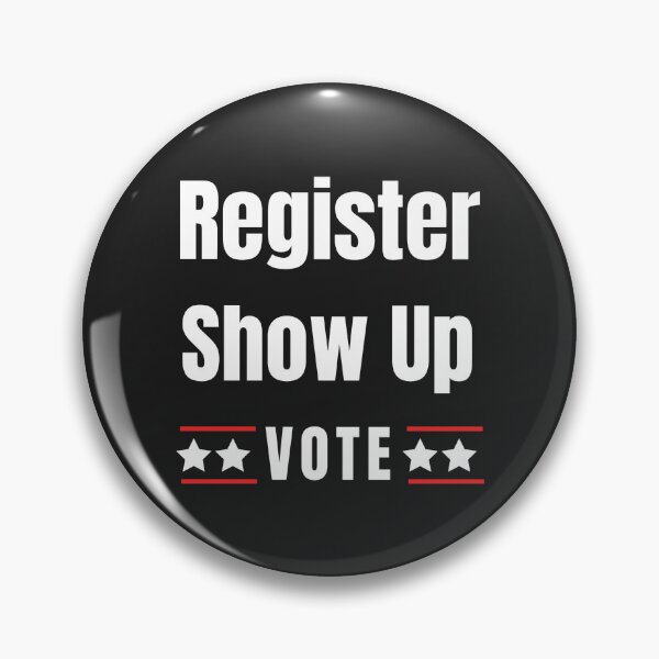 Item preview, Register Show Up Vote Blue Letters Special Design designed and sold by limos.