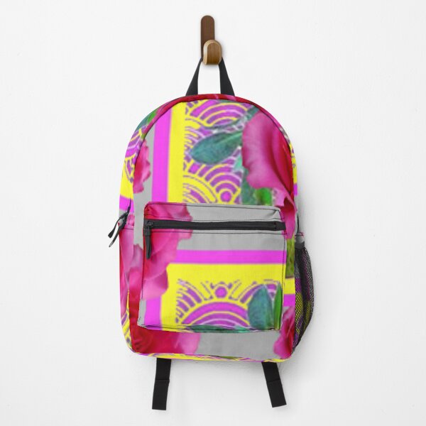 Artikelvorschau, ABSTRACT FUCHSIA ROSES GELB-GRAU ART entworfen und verkauft von sharlesart.