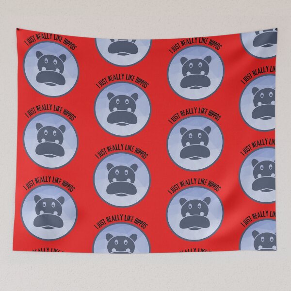 Item preview, I Just Really Like Hippos  designed and sold by KoopTroop ⭐⭐⭐⭐⭐.