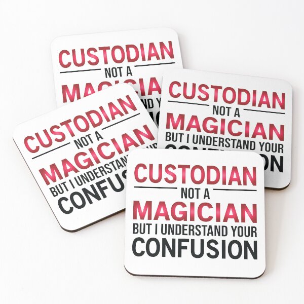 Item preview, Funny Custodian Not A Magician designed and sold by woodesigner.