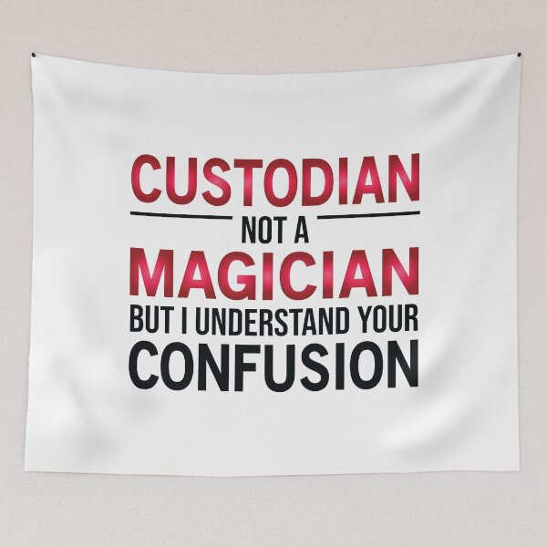 Item preview, Funny Custodian Not A Magician designed and sold by woodesigner.