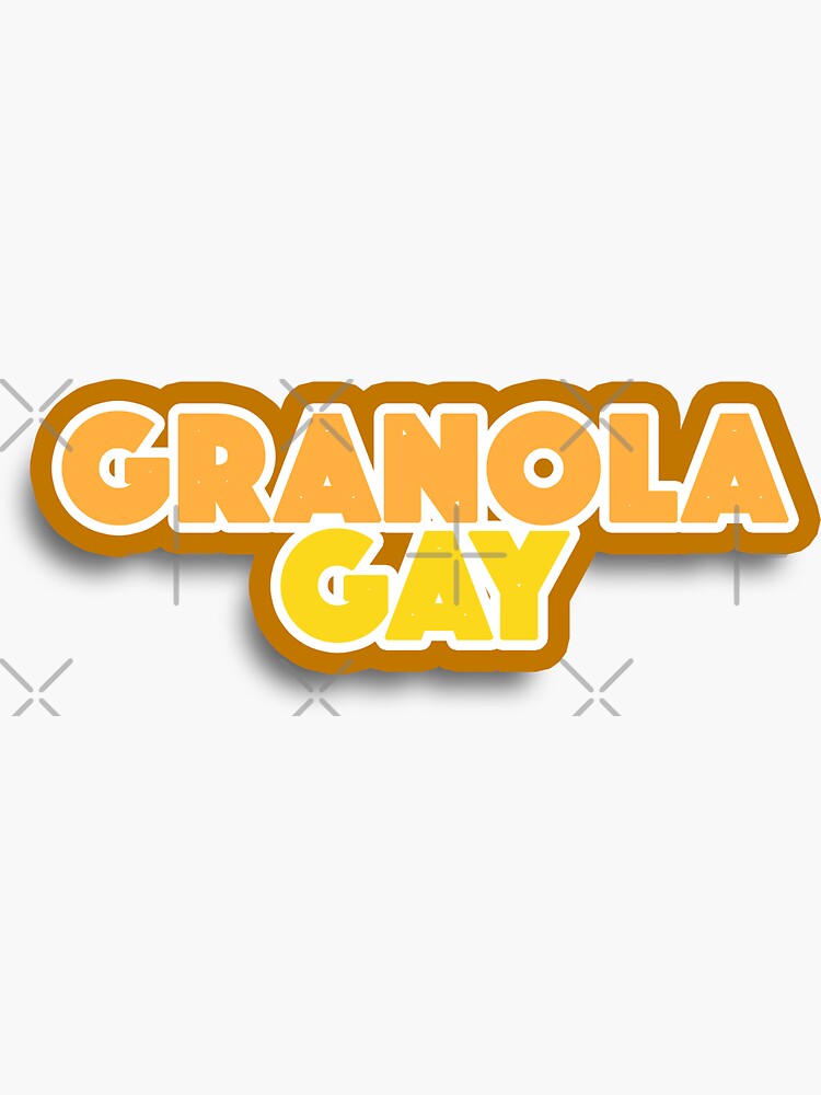 "Granola Gay" Sticker for Sale by MismatchMedley Redbubble
