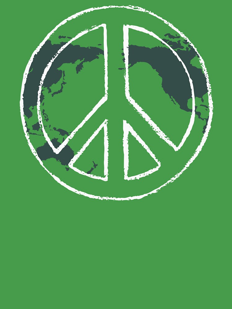 Kids World Peace Day. Kids Show Support for Peace And Harmony For All.  Vintage Retro Peace Sign.\