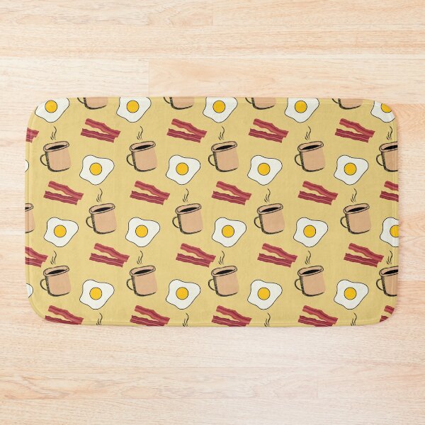 Item preview, Coffee bacon and eggs breakfast pattern designed and sold by Thegentleshop.