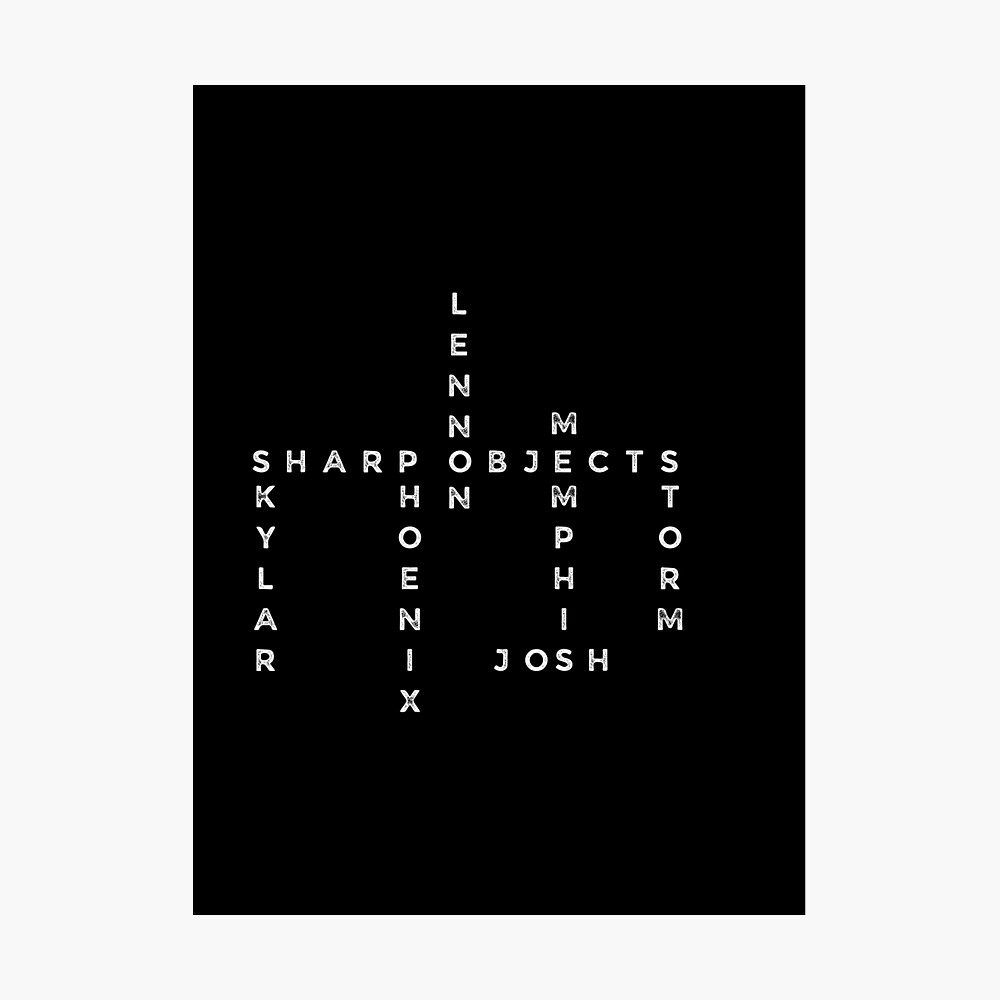 Character names from The Words by Ashley Jade Poster