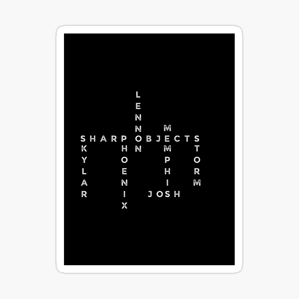 Character names from The Words by Ashley Jade Poster