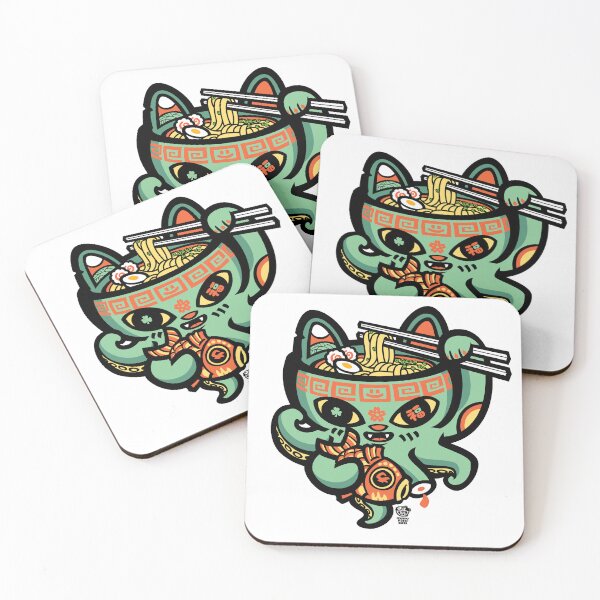 Item preview, Ramen Tako Lucky Cat designed and sold by Sumofish.