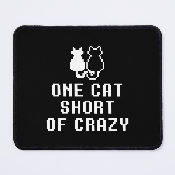 Item preview, One cat short of crazy pixelized Cross stitch designed and sold by TheMattDesigns.