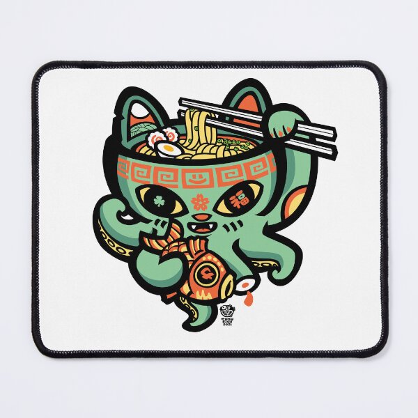 Item preview, Ramen Tako Lucky Cat designed and sold by Sumofish.