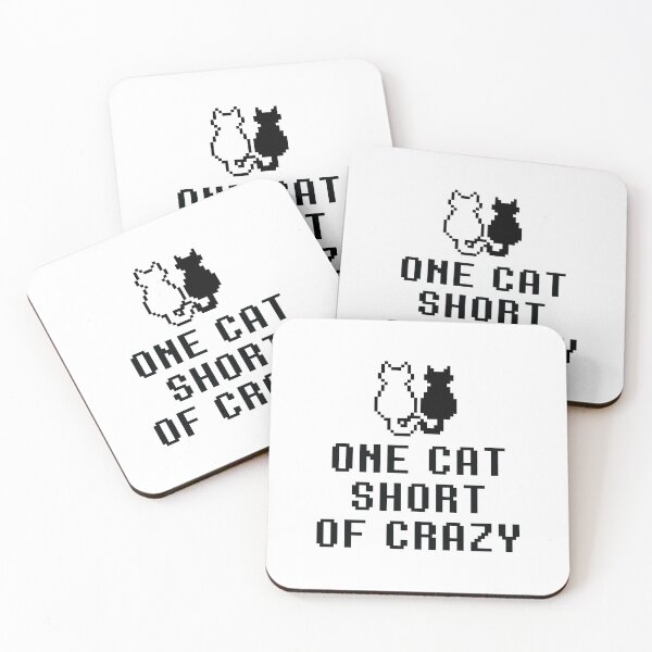 Item preview, One cat short of crazy pixelized Cross stitch designed and sold by TheMattDesigns.