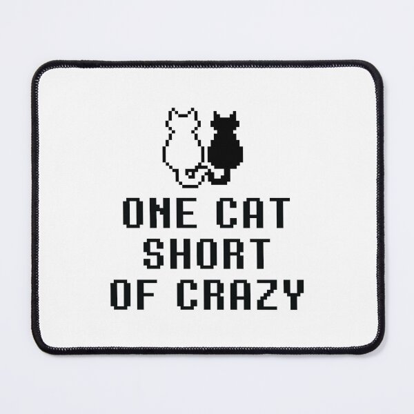 Item preview, One cat short of crazy pixelized Cross stitch designed and sold by TheMattDesigns.
