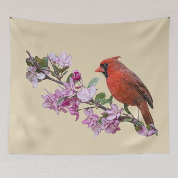 Item preview, CARDINAL ON SPRING BLOSSOM designed and sold by THE AMERICAN TEEVANGELIST.