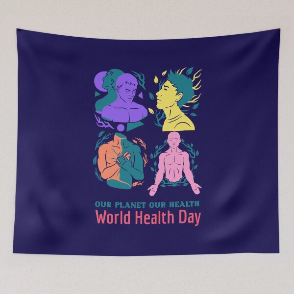 Item preview, World Health Day. Our Planet Our Health designed and sold by Rebel-Design.