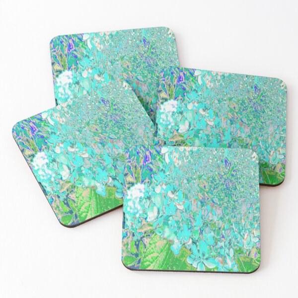 Item preview, Elegant Aqua and Green Limelight Hydrangea Detail designed and sold by myrubiogarden.