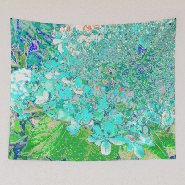 Item preview, Elegant Aqua and Green Limelight Hydrangea Detail designed and sold by myrubiogarden.