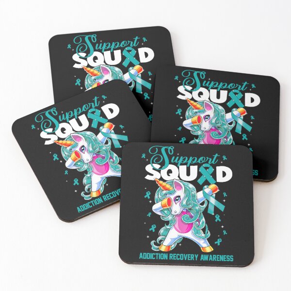 Item preview, Cute Unicorn Support Squad Addiction Recovery Awareness Men Women Kid designed and sold by tenjun16.