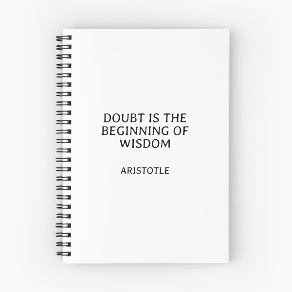 Item preview, Doubt is the beginning of wisdom - Aristotle Philosophical Quotes designed and sold by Inspirationmotivation.