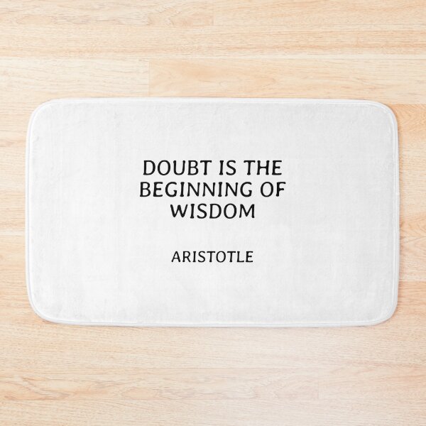 Item preview, Doubt is the beginning of wisdom - Aristotle Philosophical Quotes designed and sold by Inspirationmotivation.