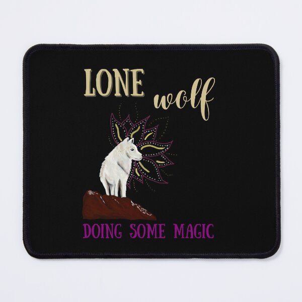 Item preview, Lone Wolf - white wolf making some magic designed and sold by SonjaNeuroth.