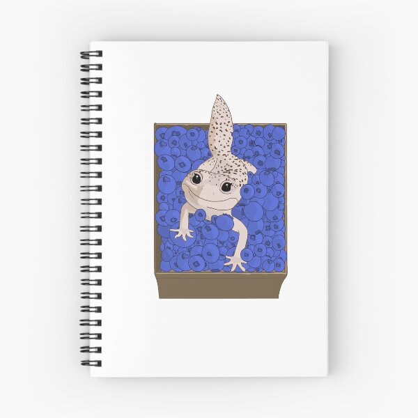 Item preview, leopard Gecko with Blueberries (Brown outline) designed and sold by Its-vailentino.