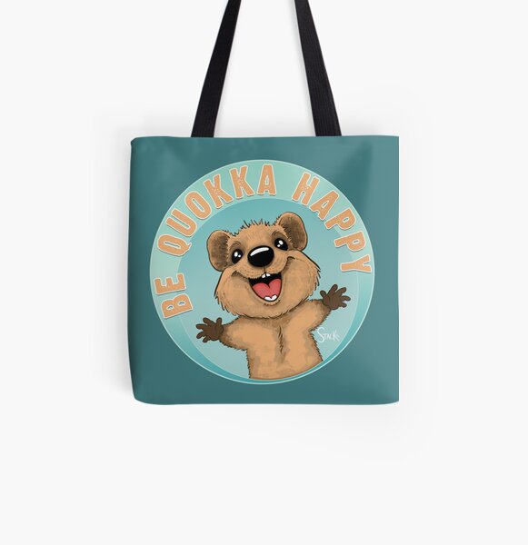Be Quokka Happy All Over Print Tote Bag