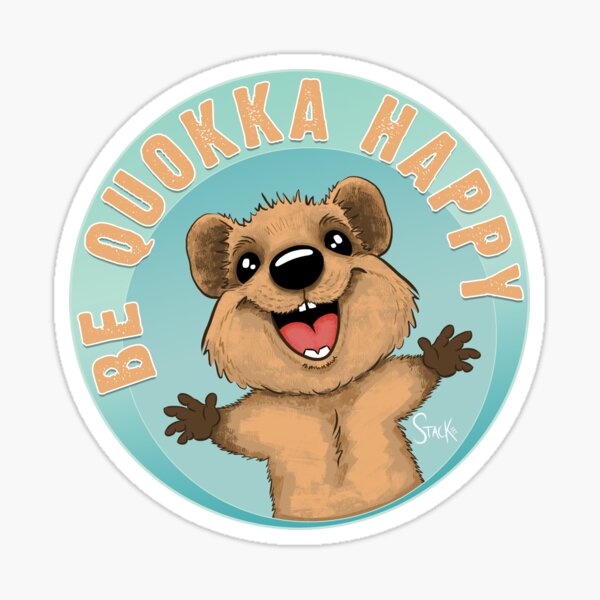 Be Quokka Happy Sticker