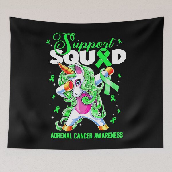 Item preview, Cute Unicorn Support Squad Adrenal Cancer Awareness Men Women Kid designed and sold by tenjun16.