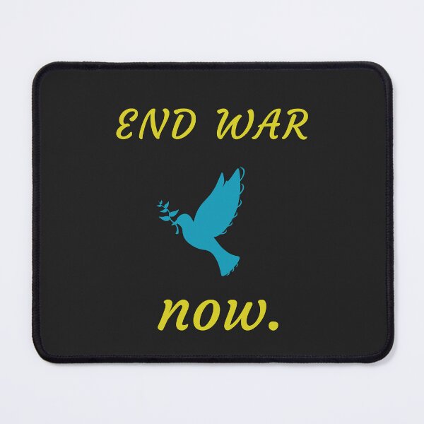 Item preview, PEACE IN UKRAINE ,END WAR NOW. BLUE AND YELLOW, PEACE LOVE BIRD  designed and sold by DoloresAlaire.