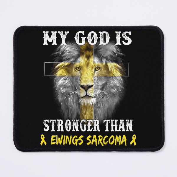 Item preview, Lion My God Is Stronger Than EWINGS SARCOMA Support EWINGS SARCOMA Warrior designed and sold by Hatjar.
