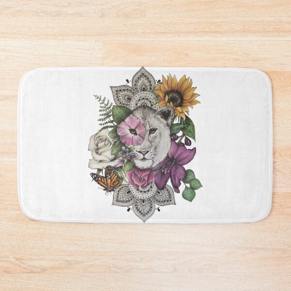 Item preview, Lioness Floral Mandala  designed and sold by sabelsstudio.