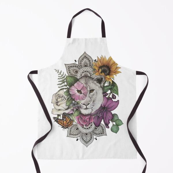 Item preview, Lioness Floral Mandala designed and sold by sabelsstudio.