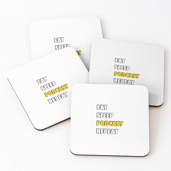Item preview, Eat Sleep Podcast Repeat - Funny Podcast Lover designed and sold by Inspirationmotivation.