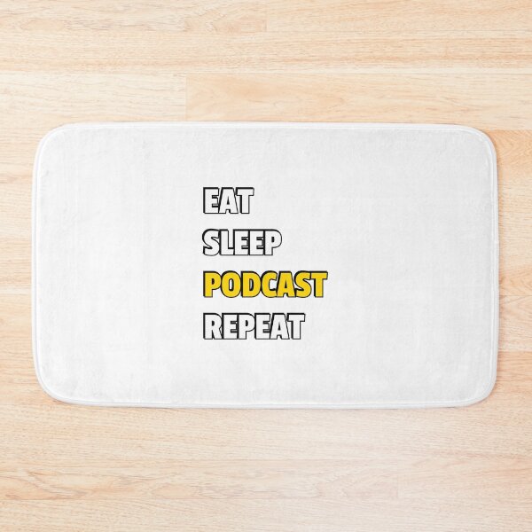Item preview, Eat Sleep Podcast Repeat - Funny Podcast Lover designed and sold by Inspirationmotivation.