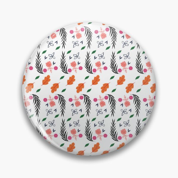 Item preview, roses a floral pattern in pink green black and orange - Leaves Patterns designed and sold by Heavdaiin.