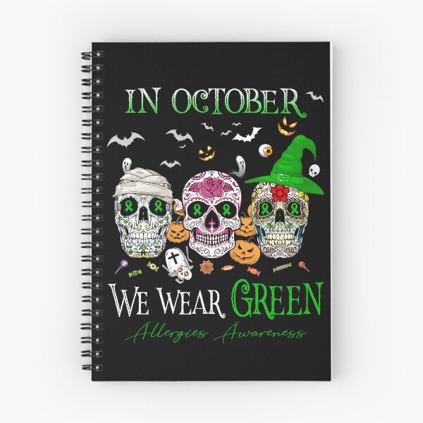 Item preview, In October We Wear Green Allergies Awareness designed and sold by Sabfit.