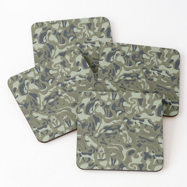 Item preview, Ukraine Feline Defense Force Forest Camo designed and sold by FelineDefenseUA.